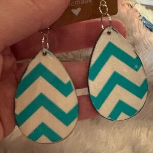 Homemade Chevron Earrings
